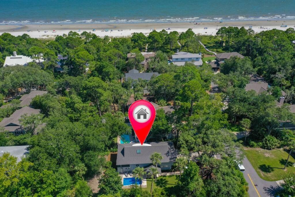 Luxury Beach House - 2Min Walk To Beach - Private Pool - Group & Dog Friendly Hilton Head Island Exterior foto