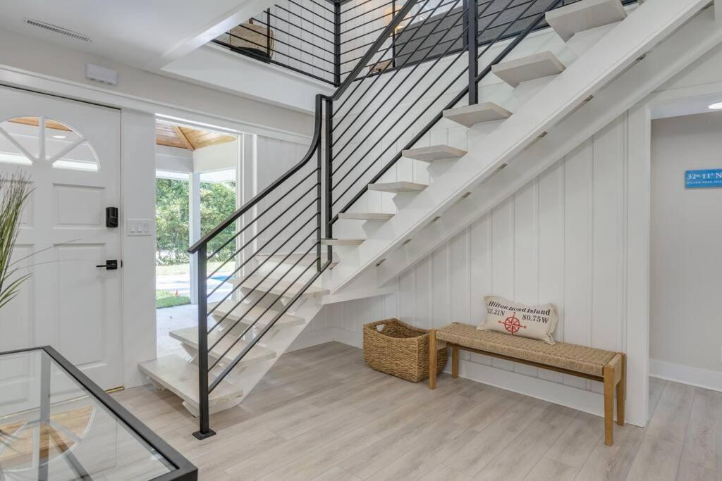Luxury Beach House - 2Min Walk To Beach - Private Pool - Group & Dog Friendly Hilton Head Island Exterior foto