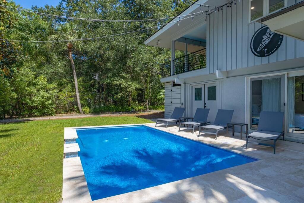 Luxury Beach House - 2Min Walk To Beach - Private Pool - Group & Dog Friendly Hilton Head Island Exterior foto