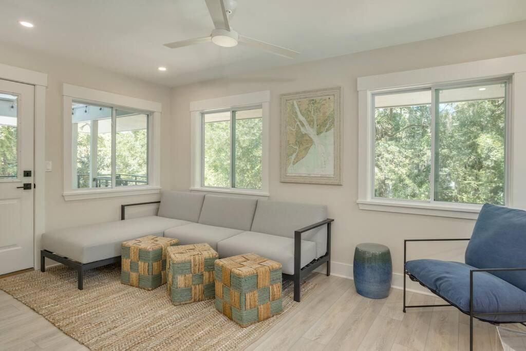 Luxury Beach House - 2Min Walk To Beach - Private Pool - Group & Dog Friendly Hilton Head Island Exterior foto